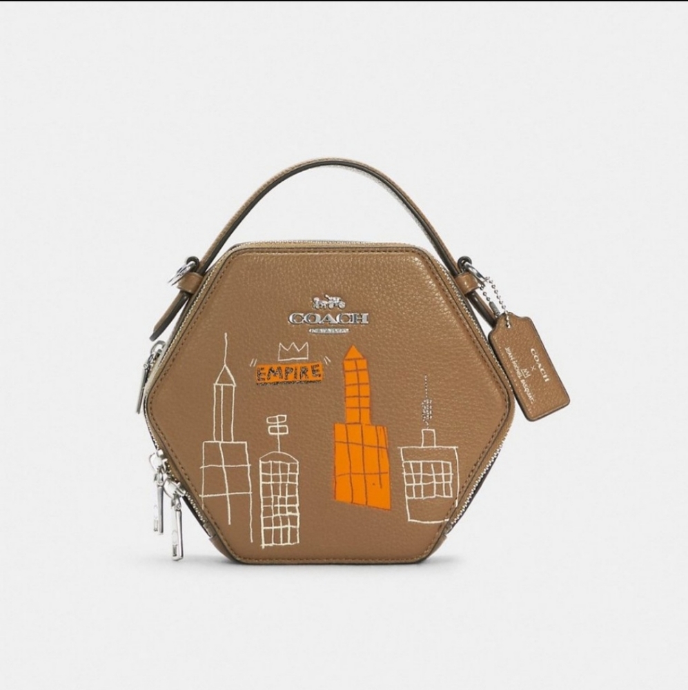 Coach X Jean-Michel Basquiat hexagonal crossbody